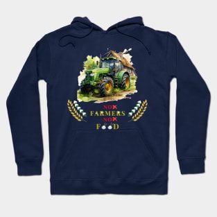 No Farmers No Food with tractor car Hoodie